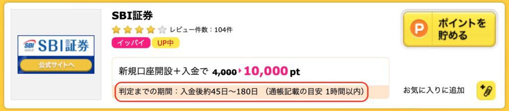 ハピタス経由のSBI証券開設でさらに上乗せ｜ポイントはいつもらえる？