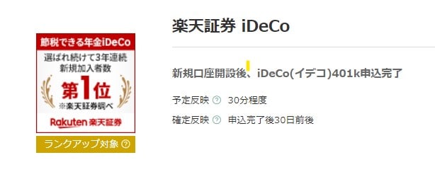 【さらにお得】モッピー経由で楽天証券のiDeCoにも申し込もう